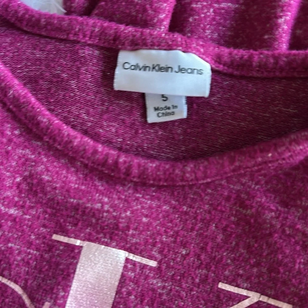 🎀 Calvin Klein Jeans 2 piece Pink Fuschia Lounge Set Girls Size 5